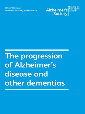 cover image of Alzheimer's Society factsheet 458